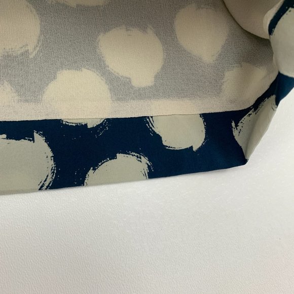 Theory Ruchia Ikat Dot Sleeveless Silk Mini Dress Silk Blend - Picture 9 of 12